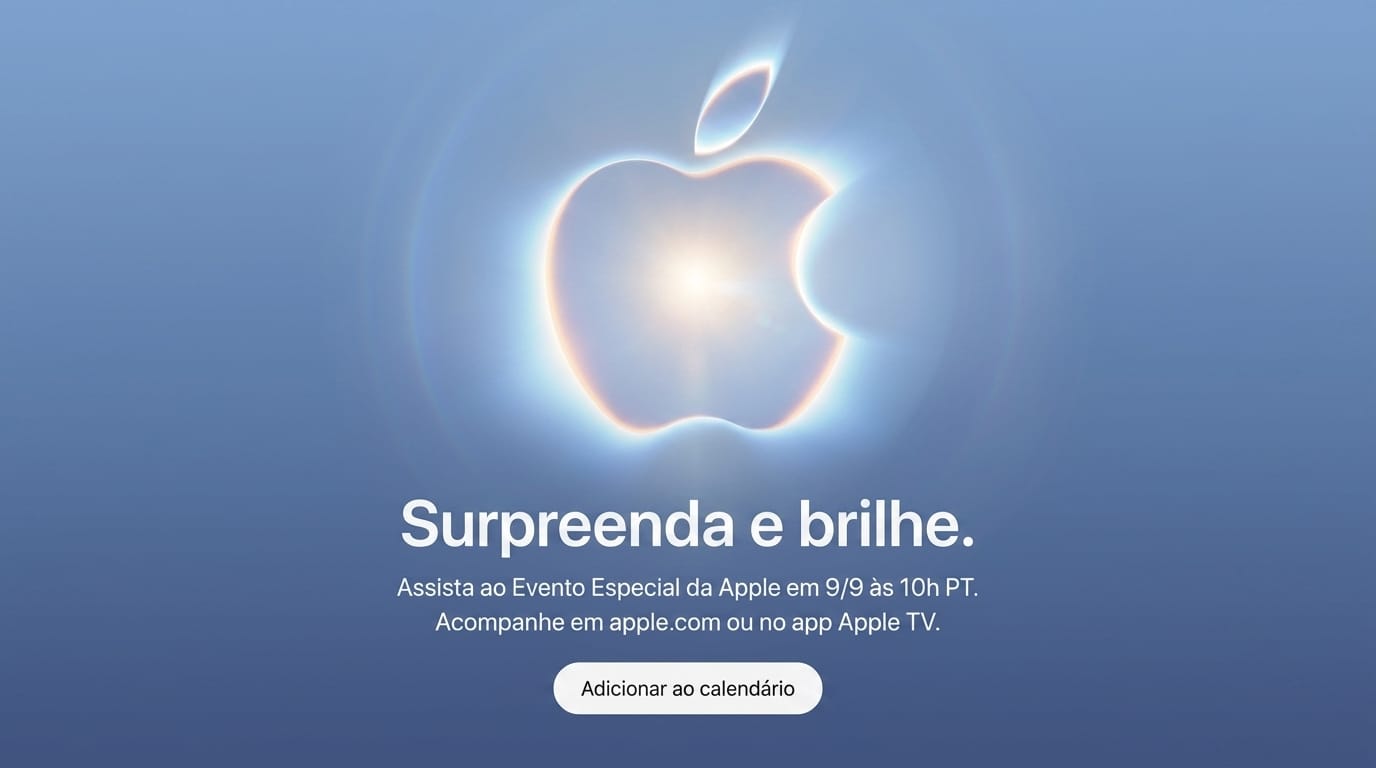 Convite oficial da Apple para o evento Surprise and Shine