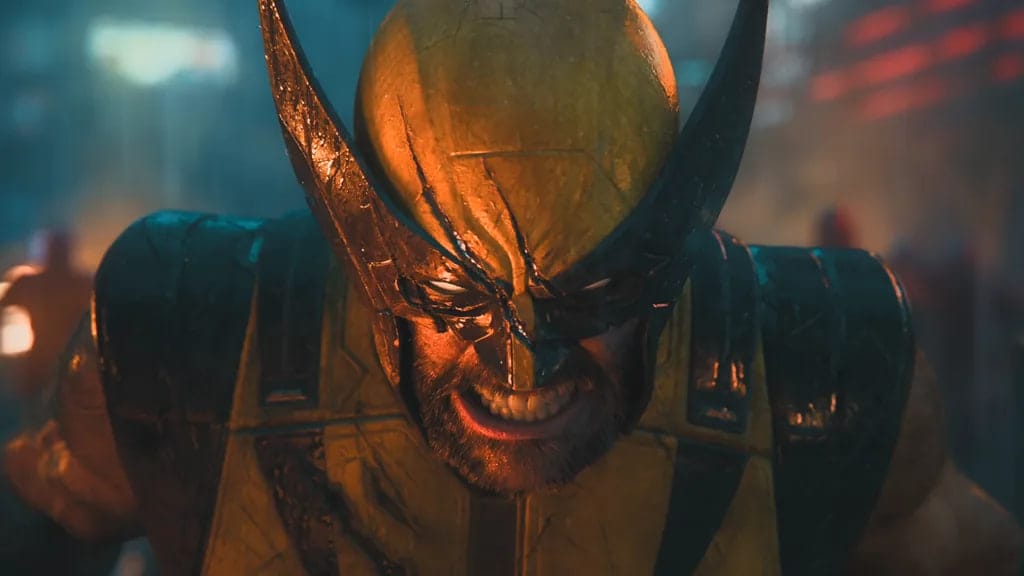 Arte promocional de Marvel's Wolverine mostrando Logan com as garras de adamantium