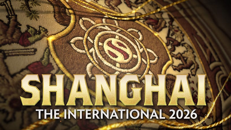Arte de abertura do The International 2026, em Xangai
